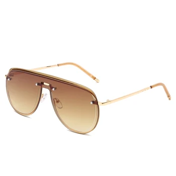 Nova Moda Rimless sončna Očala Moški Ženske Luksuzne blagovne Znamke Oblikovalec Kovin sončna Očala UV400 Odtenki Očala gafas de sol hombre