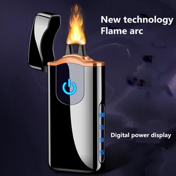 Nova Plazma lažji Loka plamen vžigalnika USB, polnjenje cigaretni vžigalnik na Dotik, zaznavanje cigare, vžigalnike, Windproof Elektronski vžigalnik