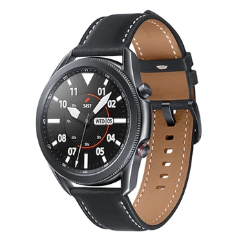 Novo Pristno Usnje jermenčki Za Samsung Galaxy Watch3 45mm Zamenjava pasu Za Galaxy Watch 3 41mm Pašček za Zapestje Dodatki