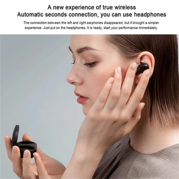 Novo Xiaomi Redmi Airdots 2 Brezžična Tehnologija Bluetooth 5.0 Slušalke Z Mikrofonom Čepi Res Brezžične Stereo Auto Povezavo Slušalke