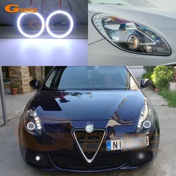 Odlično Ultra svetla COB led angel eyes halo obroči avto Dodatki Dan Luči Za Alfa Romeo Giulietta 2010-2018