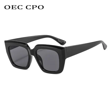 OEC CPO Moda Kvadratnih sončna Očala Ženske Letnik Modra, Rožnata Očala za Sonce Ženskega Odtenki Plastični Okvir Očala Moških UV400 Oculos