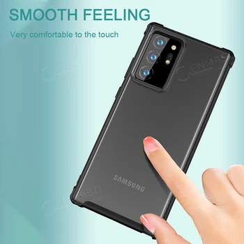 Ohišje za Samsung Note 20 Ultra Nazaj Ohišje za Samsung Galaxy Note 20 Ultra S20 10 S10 Plus S10E Pregleden Mat Nazaj Primeru zajema