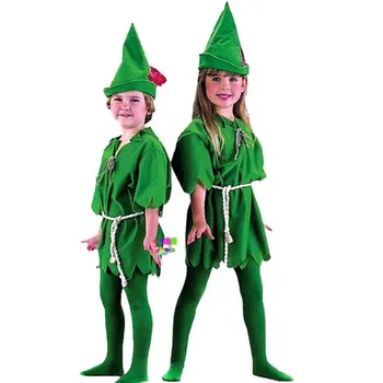 Otroci Cosplay Kostum Otrok, Odraslih, Peter Pan Zelena Vilini Robin Halloween Party Fancy Božič Maškarada Stopnji Uspešnosti