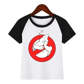 Otrok Ghost Busters, Nova Risanka T-shirt Fant Dekle Smešno Vrhovi Hipster Poletje Tees Tshirts Obleko Otroci Modnih Oblačil Majica s kratkimi rokavi