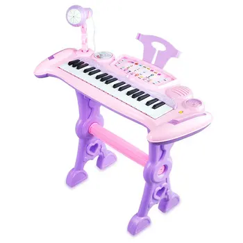 Otrok je Igranje Izobraževalne 37 Ključ Elektronski na Tipkovnici Klavir Orgle Igrača Nastavi Mikrofon Glasbe Otroci Za Darilo za Rojstni dan Srčkan