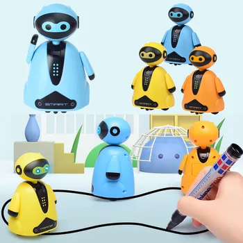 Otroška igrača Upoštevajte Vse Narisane Črte Čarobna Peresa Induktivna Robot Model Otroci, Otroci Igrače Darilo Interaktivni Puzzle Izobraževalne Robot