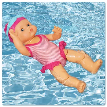 Otroška Plavalna Lutka Nepremočljiva Izobraževanje Pametna Električna Lutke Vode Zabavno Skupno Premično Plavati Lutke Igrače Za Dojenčka Dekleta Darila