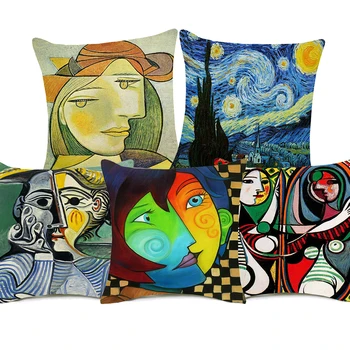 Pablo Picasso Znane Slike Izhajajo Zapnite Zvezdnato Noč Nadrealizma Abstraktna Umetnost Blazino Kritje Kavč Kavč Perilo, Prevleke