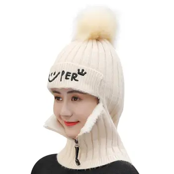 Pletene klobuk ženski pozimi toplo debel mah uho volne klobuk korejski val divje jeseni in pozimi vožnjo sklopov pokrivala