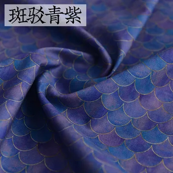 Pol Metra Bombažne Tkanine, ki S Kitajsko Rib Obsega Tiskanja Ročno DIY Vrečko Oblačilo Šivanje Tkiva T1470