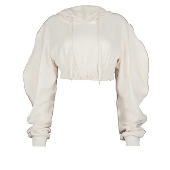Priložnostne Hoodie Hooded Majica Puloverji Polno Sleeve Solid Color Zimskih Oblačil Za Ženske