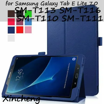 PU Usnjena torbica za Samsung Galaxy Tab E Lite 7.0 SM-T113 SM-T116 Stojalo Ohišje za Samsung Galaxy Tab 3 lite 7.0 SM-T110 SM-T111