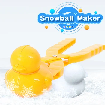 Raca v obliki Snežaka Posnetek Pozimi Plastičnih Plaz Maker Posnetek Otroci Outdoor Pesek, Sneg Žogo Plesni Igrače Boj Igrača za Otroke, Naključno