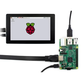 Raspberry Pi 4 Model B/ 3B+/ 3B 7 palčni zaslon LCD zaslon primeru 7 Zaslon Zaslon 1024x600 IPS Kapacitivni Zaslon na Dotik