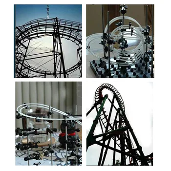 Raven 2 SpaceRail 10000mm Marmorja Roller Coaster Z Jeklene Kroglice DIY Spacewarp