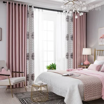 Razkošje čistega barvni mozaik ženiljska senčenje zavese krpo villa dnevna soba okna zavese spalnica toplo zavese po meri