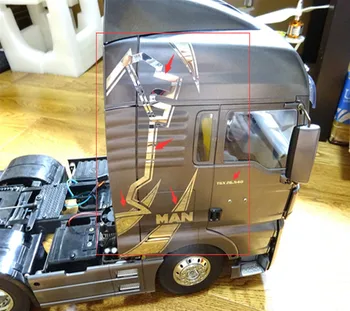 Rc tamiya tovornjak nadgradnjo deli avto lupine, dekorativne nalepke za 1/14 rc tamiya igrače tovornjak MAN tgx daljinski upravljalnik traktorjem priklopnika