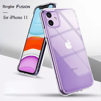 Ringke Fusion Ohišje za iPhone 11 Jasno PC Nazaj in Mehko TPU Okvir Hibridni Vojaške spusti preizkušen Primeru