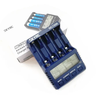 SKYRC NC1500 5V 2.1 4 Reže LCD AA/AAA Baterije, Polnilnike & Analyzer NiMH Baterij, Polnilnika Razrešnice & Osveži