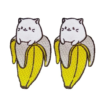 Srčkan Banana Vezene Železa na Obliži Biker Živali Značke za Oblačila Diy za Oblikovanje po Meri Otroci, Vrečke za Srajce, Vroče Prodaje Dodatki