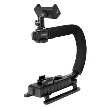 Stabilizator U-grip C-oblika Ročaja Imetnik Fotoaparat Steadycam Gori Ročni Nosilec Ploščad za Gopro Hero 7 6 5 4 3+ Sony Action Cam