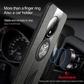Tkanine primeru telefon za Oneplus 8T prst prstan nosilec magneta avto kritje na En plus 8 Pro Oneplus8 T Oneplus8t Oneplus8pro 8pro