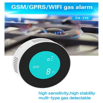 TUYA Smart WiFi/GPRS Plinski Detektor Alarm Naravnih Puščanje Gorljivih UNP, Plinskega Detektorja za Dom Alarmni Sistem EU Plug