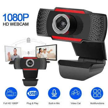 USB Računalnik Webcam Polni 1080P HD Webcam Kamero Digital Web Cam Z Micphone Za Prenosni RAČUNALNIK Desktop Tablet Vrtljiv Fotoaparati