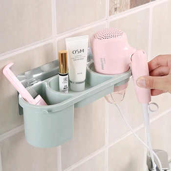 Vanzlife Punch-brezplačno sušilnik za lase rack kopalnica kopalnica rack wall-mounted police sušilnik za lase shranjevanje rack obešalnik
