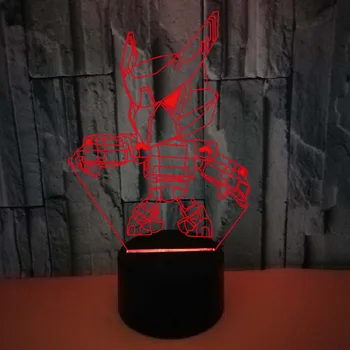 Vroče Igre Junak Risanke 3D LED Nočna Lučka 7 Barva Spreminja, Lučka Soba Dekoracijo Dejanje Slika Igrača Božično Darilo