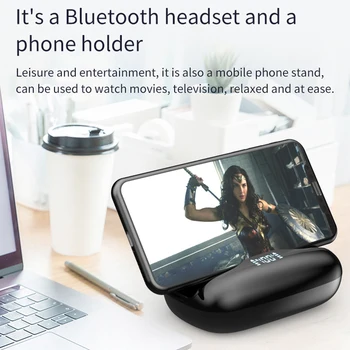 W16 Brezžične Slušalke Bluetooth 5.0 LED Zaslon za Šport Gaming Poslovni Avto Slušalke Z Mikrofonom Za iPhone XiaoMi HuaWei Samsung