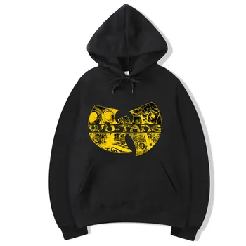 Wu Tang pismo tiskanja Hoodie Moda Hip Hop Band ICON Design Hoodies Moda Long Sleeve Hooded Majica Rap Glasbe, ki so Hoody Vrhovi