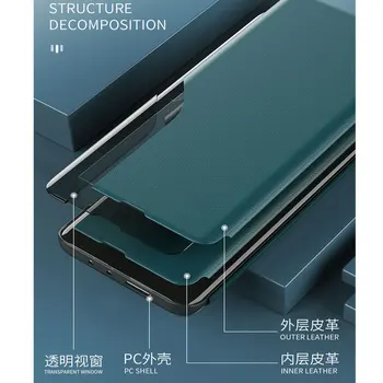 Za Huawei P30 Lite Primeru Magnet Usnje Prikaz Strani Okna Flip torbica Za Huawei P30 Lite Nova Izdaja Telefon Primeru P30Lite Par