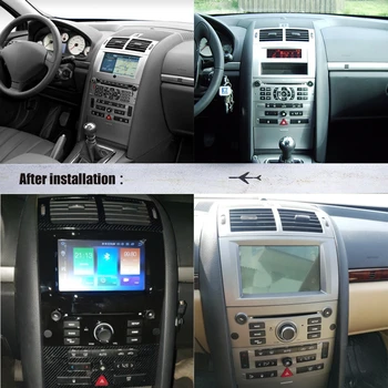 Za Peugeot 407 2004 2005 2006 2007 - 2010 Avto Multimedia Player Android Audio Stereo Radio PX6 autoradio GPS Vodja enote Zaslon