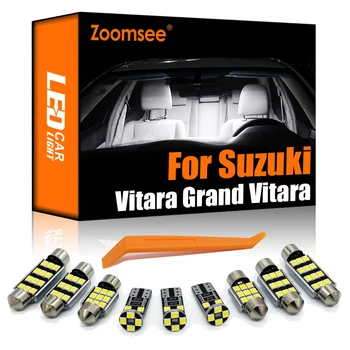 Zoomsee Notranjosti LED Za Suzuki Vitara Fit Grand Vitara 2 3 4 Canbus Vozila Žarnice Notranja Kupola Zemljevid Branje Trunk Lučka Auto Kit