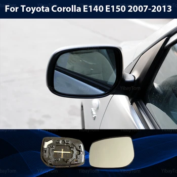 Širokokotni Stranski pogled Ogrevana Zunanja Zamenjava Levo in Desno Ogledalo, Steklo Za Toyota Corolla E140 E150 2007-2013