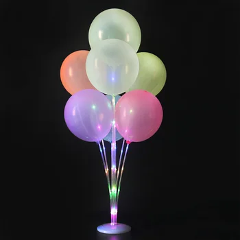 1/2set LED Luči Baloni Stojalo za Domačo zabavo Dekoracijo Balon Podporo Imetnik Božič Ballon Otroci Rojstni dan, Poroko Dekor