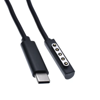 1,5 M/4.9 ft USB-C moški glavo, da surface pro 2 PD Napajalni Kabel za Polnjenje,tip-c na površini naprave vrata Hitro Polnjenje Line12V 3A