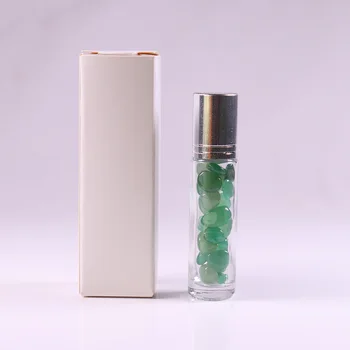 10 ml Naravne Crystal Gemstone Eterično Olje Roller Ball Steklenice Prozorni Parfumi, Olja, Tekočine Roll Na Steklenice