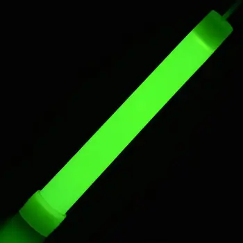 10PCS 6-PALČNI Industrijske Razred Sijaj Palice Ultra Svetla Sili Svetlobe Palice - Zelena/Rumena