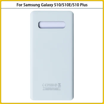 10Pcs Novo S10 Zadnje Ohišje Ohišje Za Samsung Galaxy S10/S10E/S10 Plus G973 G975 Stekleni Pokrov Baterije Vrata Hrbtni Pokrovček Zamenjava