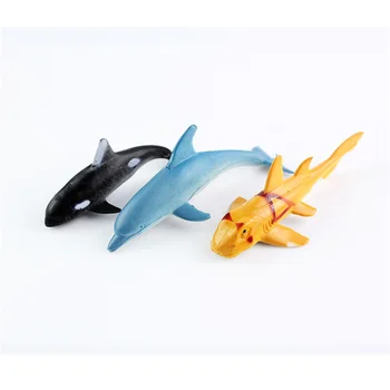 12pcs/veliko Morskih Živali figuric 6 CM PVC Slika Zbirateljske Igrače Anime Slika Figurice Otroci Igrače