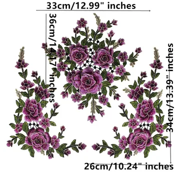 1set 3D Obliži Cvetje Vezene Sew Na Obliž Za Oblačila Suknjič Aplicirano DIY Opremo T2547