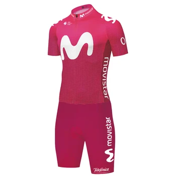 2020 Ekipa Movistar kolesarjenje Skinsuit completo ciclismo Maillot Jumpsuit Cestne Dirke Skinsuit maillot ciclismo hombre verano
