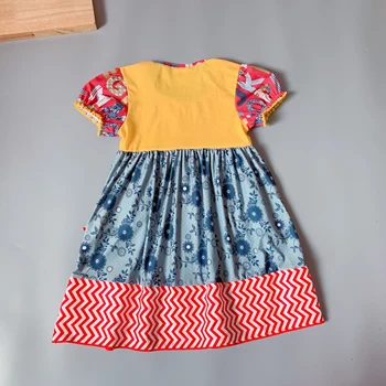 2020 Poletje Baby Obleko Nova Dekleta Modni Infantilne Obleke Bombaž otroška Oblačila Cvet Slog, Otroci, Oblačila, Princesa Obleko