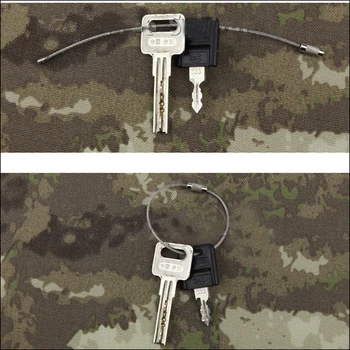20PCS iz Nerjavnega Jekla Žica Keychain Kabel ključe za na Prostem Pohodništvo Avto Styling