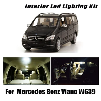 21Pcs Za 2003-2008 2009 2010 Mercedes Benz Viano W639 canbus Napak Vozila, LED notranja kupola svetloba svetilke Komplet paket
