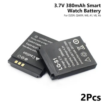 2pcs/veliko 3,7 V 380mAh Akumulatorska Baterija Za Smart Watch dz09 SmartWatch Baterije Zamenjava Baterije Za Pametno Gledati dz09