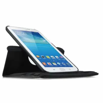 360-Stopinjski Vrtečih PU Usnja Flip Cover Ohišje za Samsung Galaxy Tab 3 8.0
